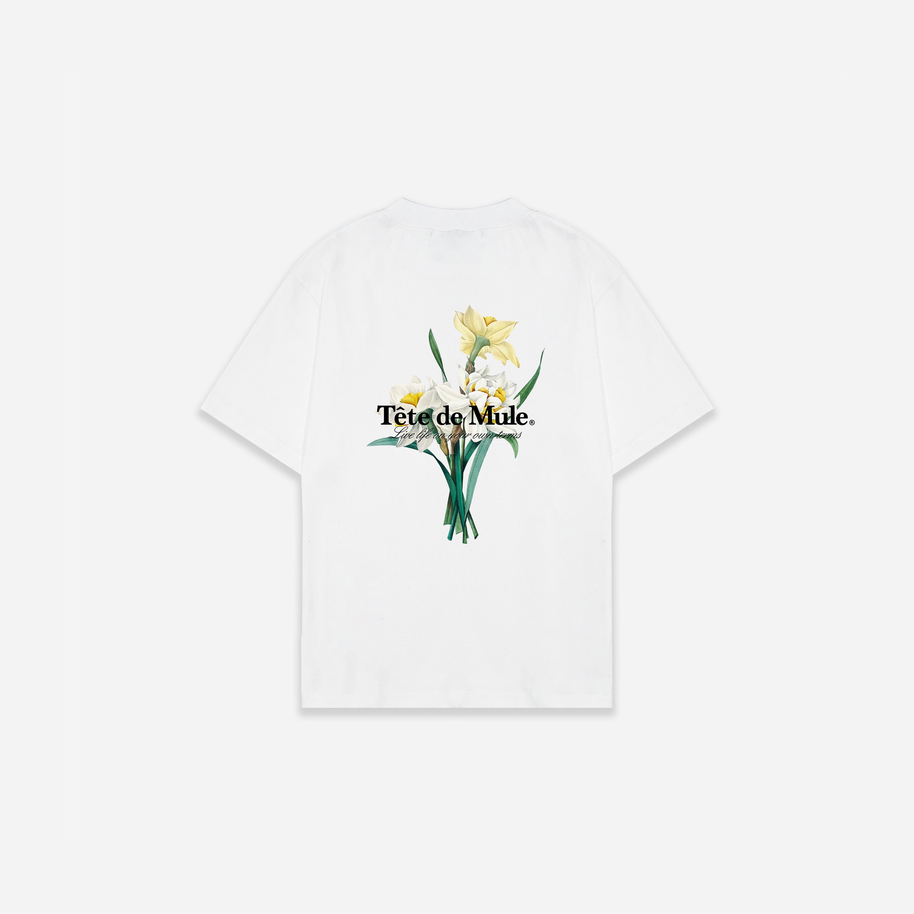 Fleurs Royales Tee - White