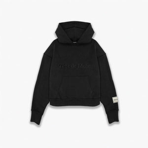 Embossed Logo Hoodie - Zwart