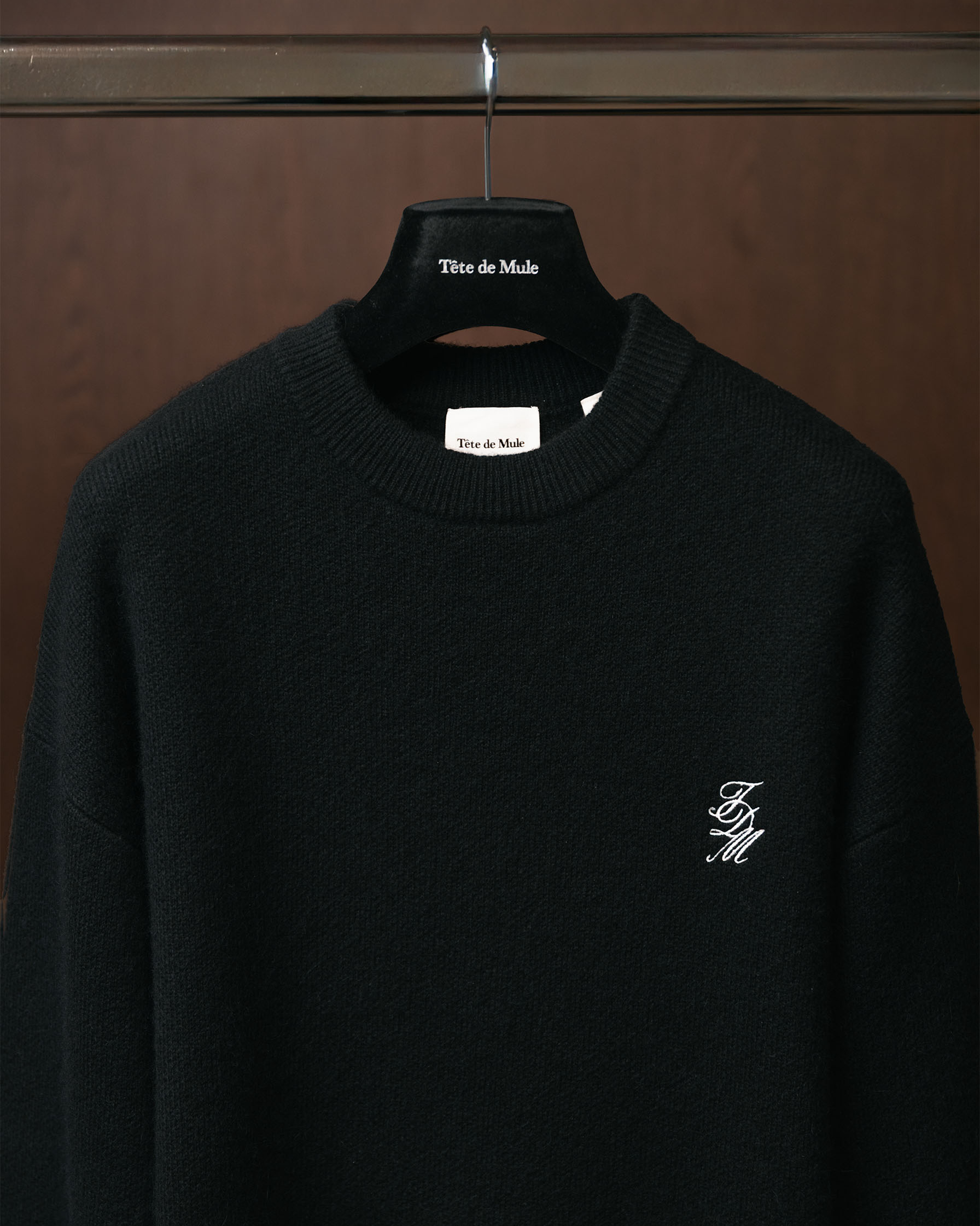 The Alpaca Jacquard Knitted Sweater – Tête de Mule The Alpaca Jacquard Knitted Sweater – Tête de Mule
