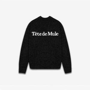 Alpaca Jacquard Knit - Zwart