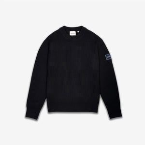 Rib Patch Knit - Navy